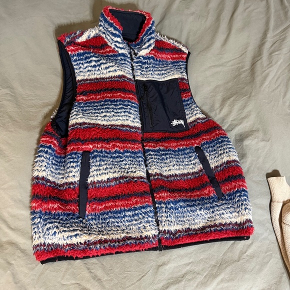 Stussy sherpa vest - Picture 1 of 3